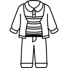 Minimalist Layered Apparel Vector Art Collection