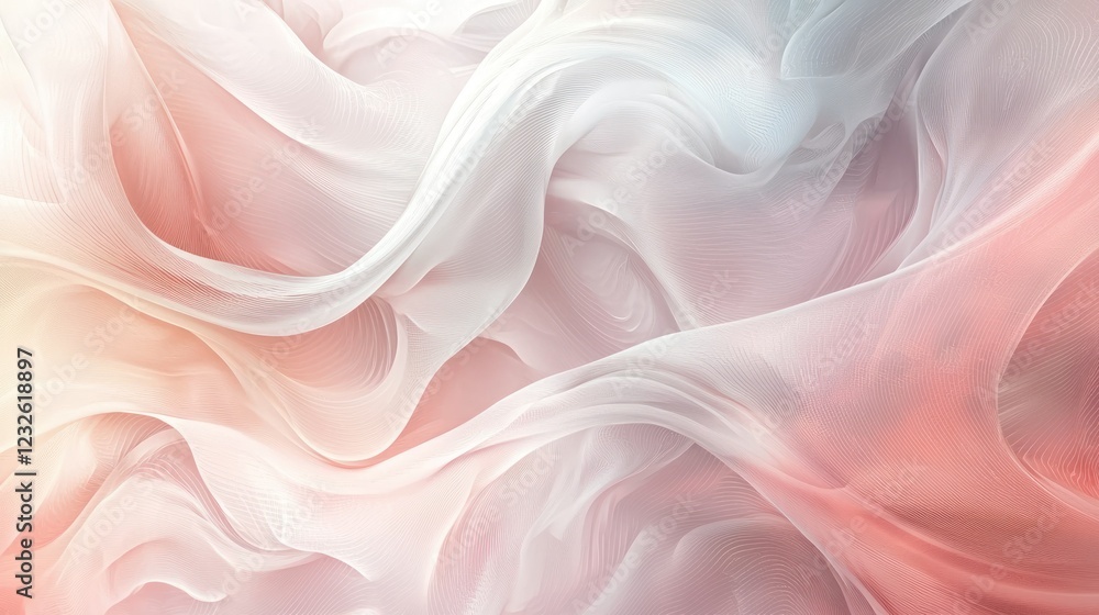 Poster a dreamy, ethereal template featuring soft colors and swirling patterns, perfect for a whimsical des