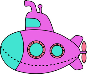 Submarine Illustration