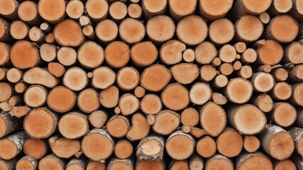 Stacked Wooden Logs Texture