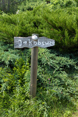 Sign, signpost of  Way of St. James