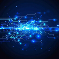 Embracing The Futuristic Vibe: An Electric Neon Scene In A Vibrant Background, 
