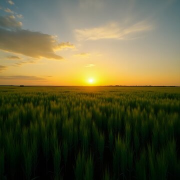 the green feald wheat
