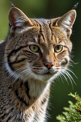 there is a cat that is looking at something in the distance