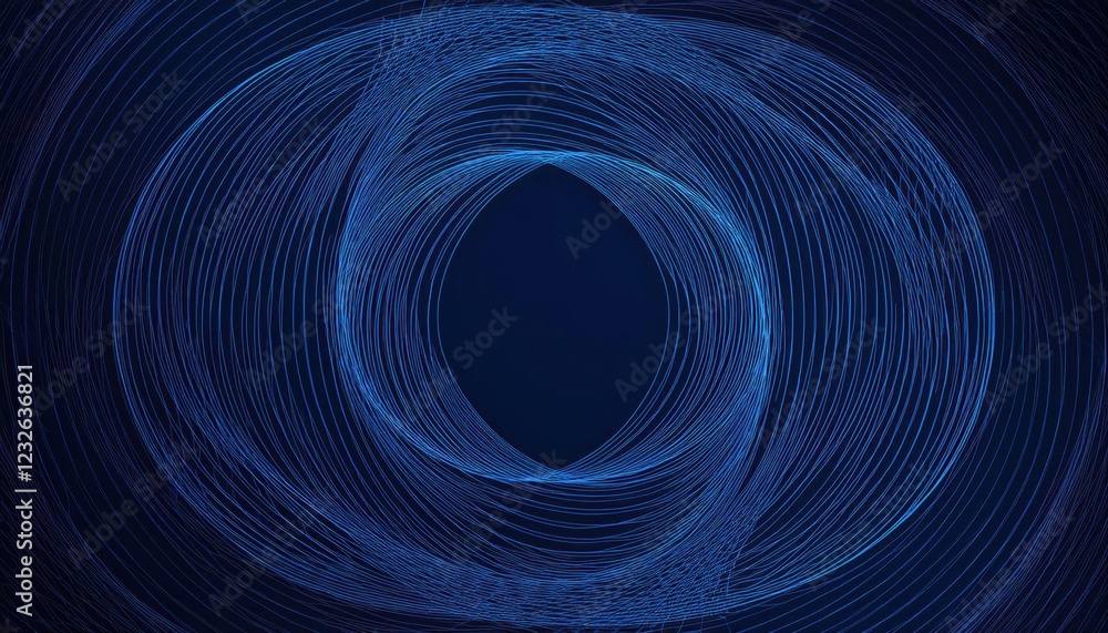 Aufkleber vibrant futuristic abstraction a symphony of circular lines against a dark background in a striking 