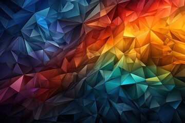 Abstract colorful low-poly background texture (1)