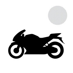 Fast motorbike black icon, illustration, vector,