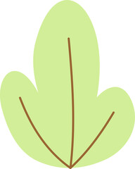 Simple Cartoon Bushes Illustration