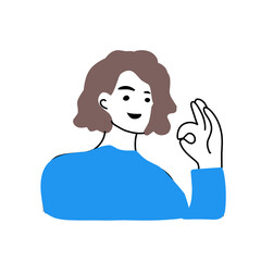 Modern line character heads