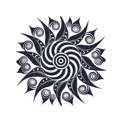 Abstract Floral Vector Design Illustration Background