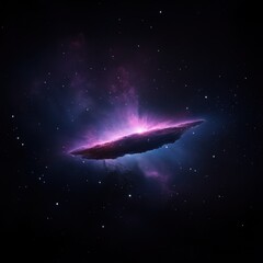 Stunning Cosmic Nebula with Vibrant Colors and Ethereal Glow