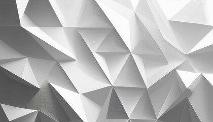 Vibrant, Futuristic Geometric Abstraction A Stunning 3D White Triangle Pattern on a Wide Canvas, Evoking Modern Architecture and Innovative Design.