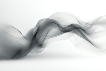 Obraz premium Abstract grayscale flowing waves, elegant and smooth, creating a serene visual.
