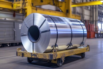 Naklejka premium Industrial Coils of Metal