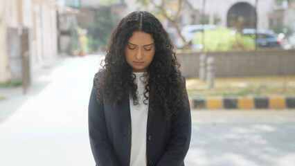 Indian Businesswoman Feeling Guilty