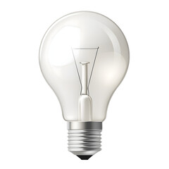 Eco-Friendly Lightbulb Isolated on Transparent Background