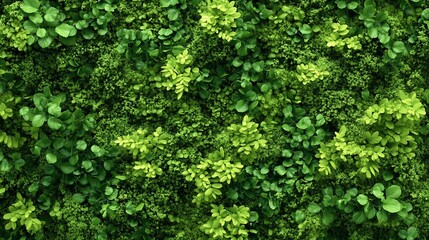 Lush green vertical garden wall, indoor, background texture, design