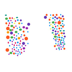 Colorful Vector Spot Polkadot