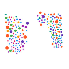 Colorful Vector Spot Polkadot