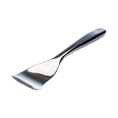Modern Stainless Steel Dough Scraper with Spoon Rest Isolated on Transparent Background