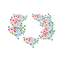 Colorful Vector Spot Polkadot