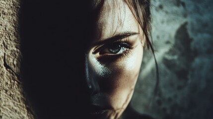 Shadow effects add drama to human graphics.