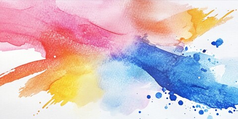 Fototapeta premium Expressive Watercolor Abstract Design