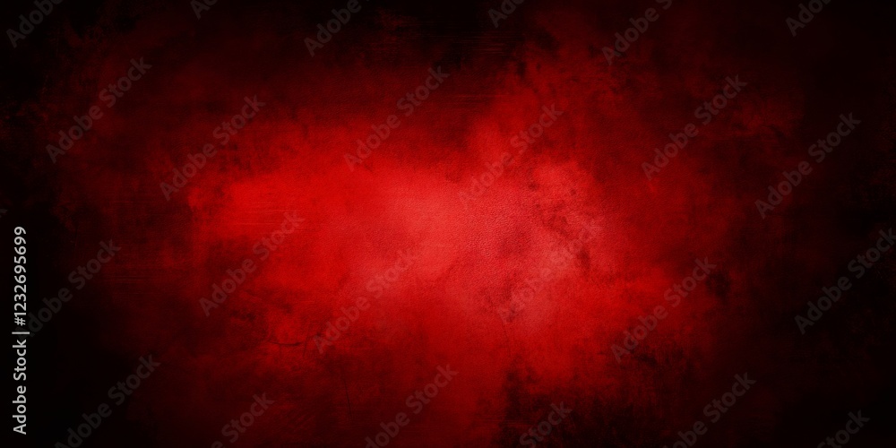 Poster red grunge texture background featuring a dark border and an illuminated center, creating a dramatic