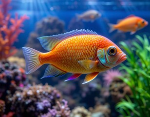 fish in aquarium