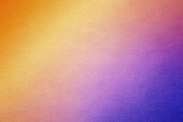 Abstract Gradient Background in Gold, Red, Coral, Orange, Yellow, Peach, Pink, Magenta, Purple, and Blue Tones with Iridescent Effects, Rough Grain, Noise, and Grunge Texture Design Template