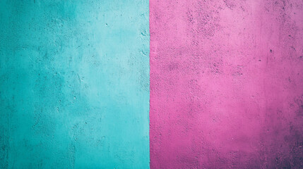 Vibrant blue and pink wall contrasting colors in an urban setting