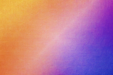 Abstract Gradient Background in Gold, Red, Coral, Orange, Yellow, Peach, Pink, Magenta, Purple, and Blue Tones with Iridescent Effects, Rough Grain, Noise, and Grunge Texture Design Template