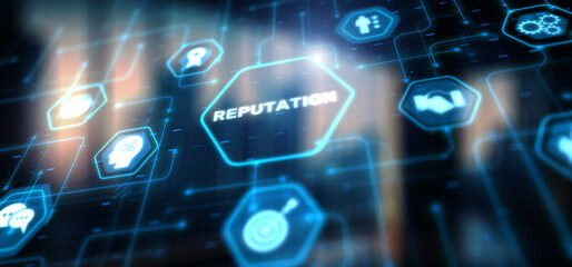 Reputation Customer relationship business concept. Management Branding