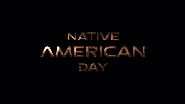 Arafed sign for Native American Day events, suitable for cultural celebrations, educational materials, event promotion, and social media posts.