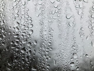 water drops on glass