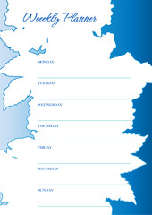 Obraz premium Daily planner vector template