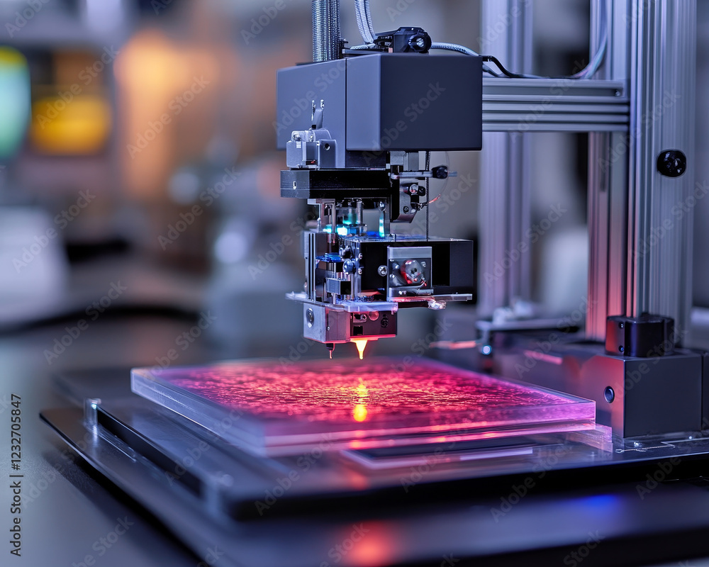 Poster creating synthetic layers with bioprinter in lab setting