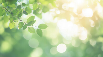 Fototapeta premium 葉っぱのキラキラ背景 leaf