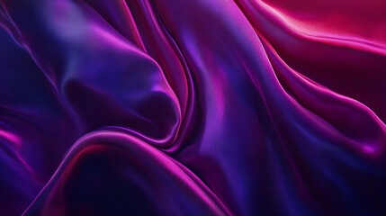 Obraz premium Vibrant silk fabric drapes with rich colors and smooth texture in artistic display