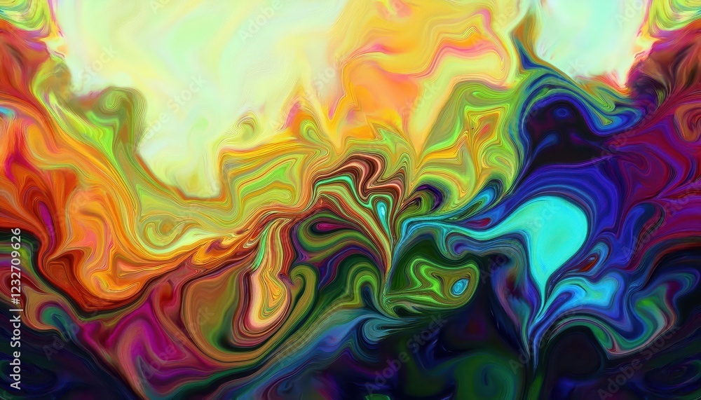Aufkleber stunning abstract ink texture wallpaper crafted with generative ai, showcasing swirling patterns of 