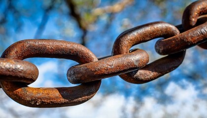 Fototapeta premium rusty chain