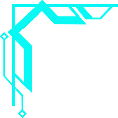 Blue Futuristic Corner