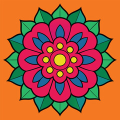 mandala silhouette vector illustration