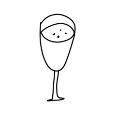 new year party doodle