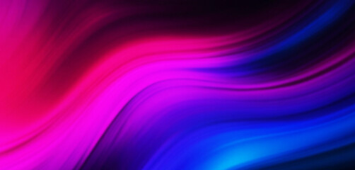 A dynamic blend of pink, blue, and purple waves creating a sense of movement