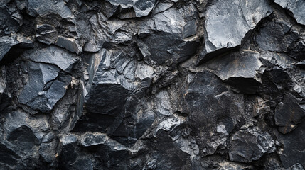 Textured dark rock wall showcases natural geological formations from a remote location