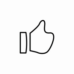 positive thumbs up icon sign vector