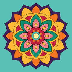 mandala silhouette vector illustration