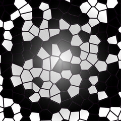 Premium design of black and white shapes with flash