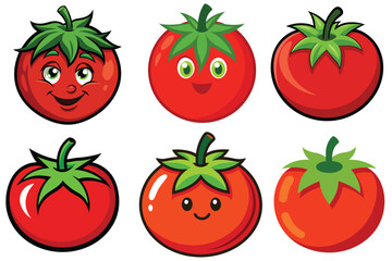 celebrity tomato color vector on white background